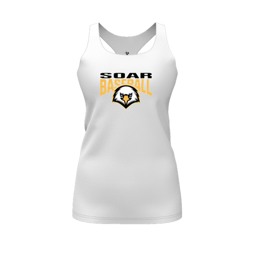 [FT0TRBWH-FYS-LOGO1] Decker Racerback Tank Top (Female Youth S, White, Logo 1)