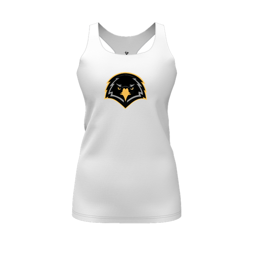 [FT0TRBWH-FYS-LOGO2] Decker Racerback Tank Top (Female Youth S, White, Logo 2)