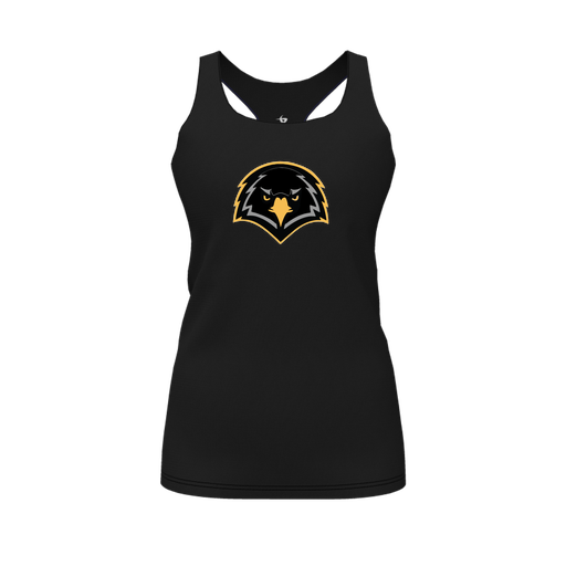 [FT0TRBBK-FYS-LOGO2] Decker Racerback Tank Top (Female Youth S, Black, Logo 2)