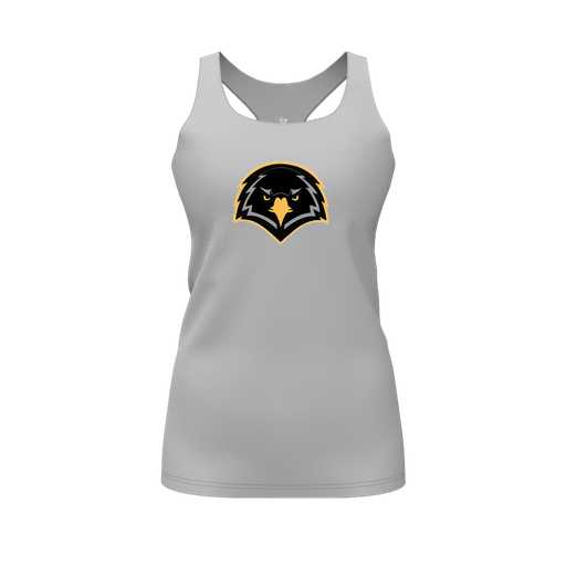 [FT0TRBGY-FYS-LOGO2] Decker Racerback Tank Top (Female Youth S, Gray, Logo 2)