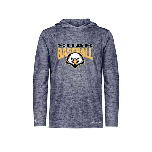 [FOLHCGNV-YS-LOGO1] Decker Youth Charge Hoodie (Youth S, Navy, Logo 1)