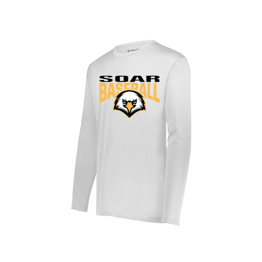[222822.005.XS-LOGO1] Men's LS Smooth Sport Shirt (Adult XS, White, Logo 1)